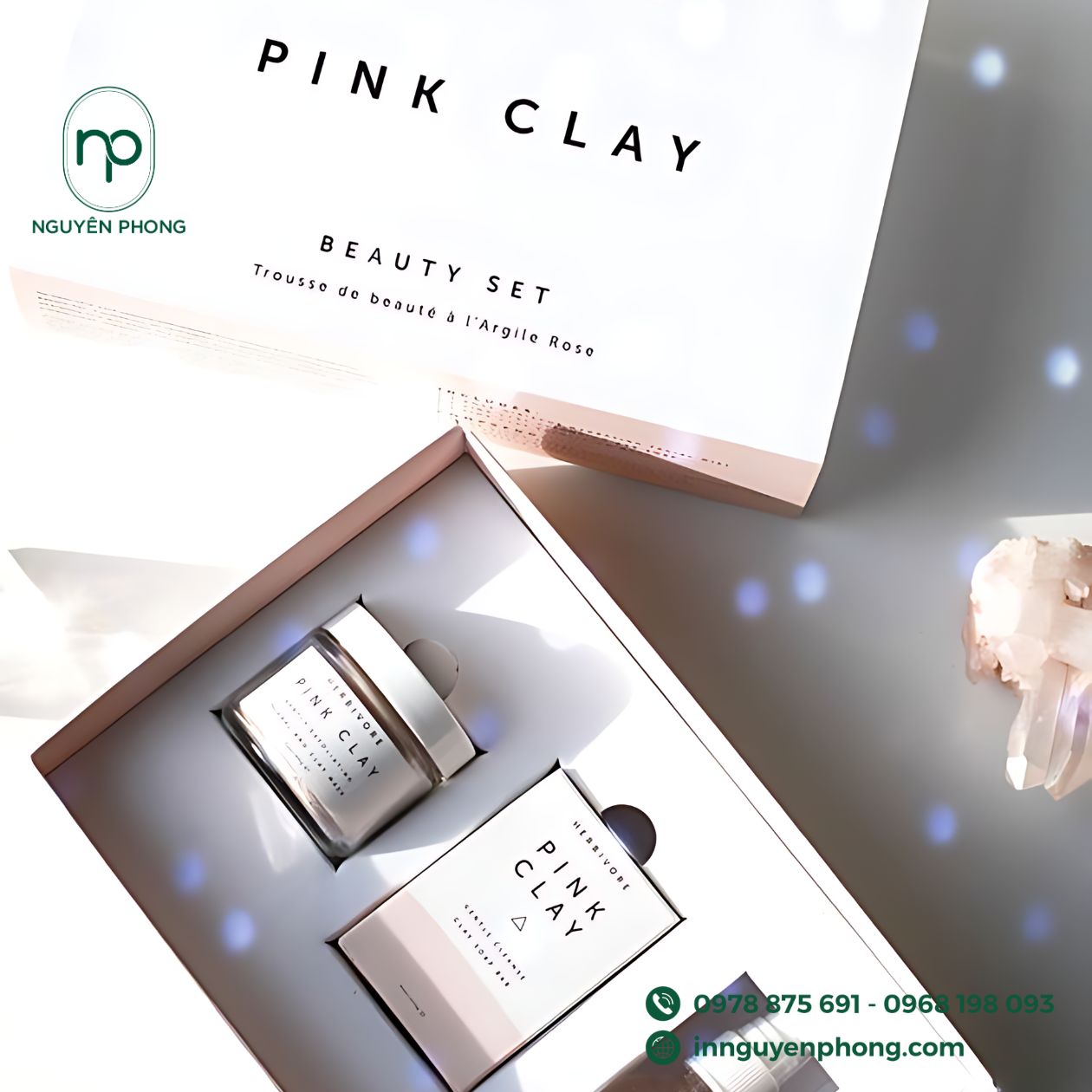 Hộp giấy đựng nail chất liệu 